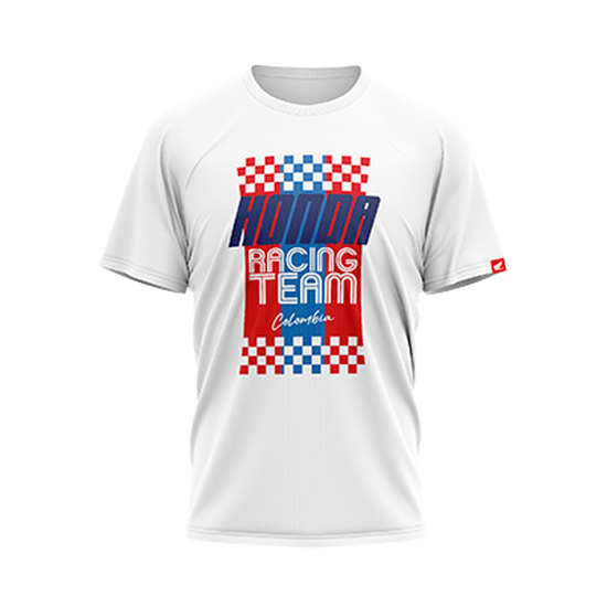Camiseta para mujer Honda DIS1 RACING blanca