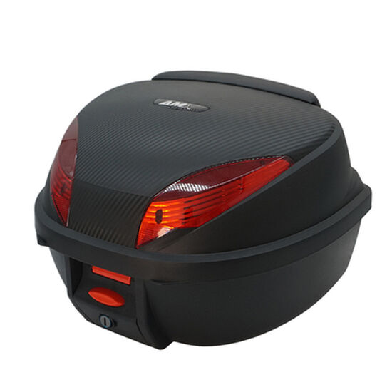 Maletero ba&uacute;l AMX para moto 35LT rojo