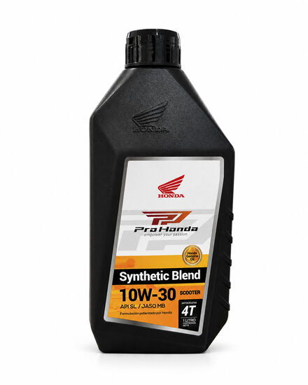Aceite Pro Honda lubricante para moto 4t 10W-30 JASO MB semisintetico 1L