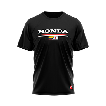 Camiseta para mujer Honda LS2 SINERGIA negra