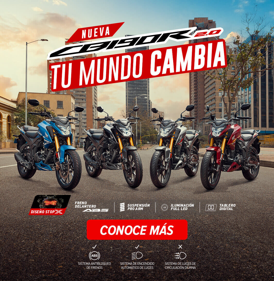 Nueva CB 190R 2.0 Tu mundo cambia