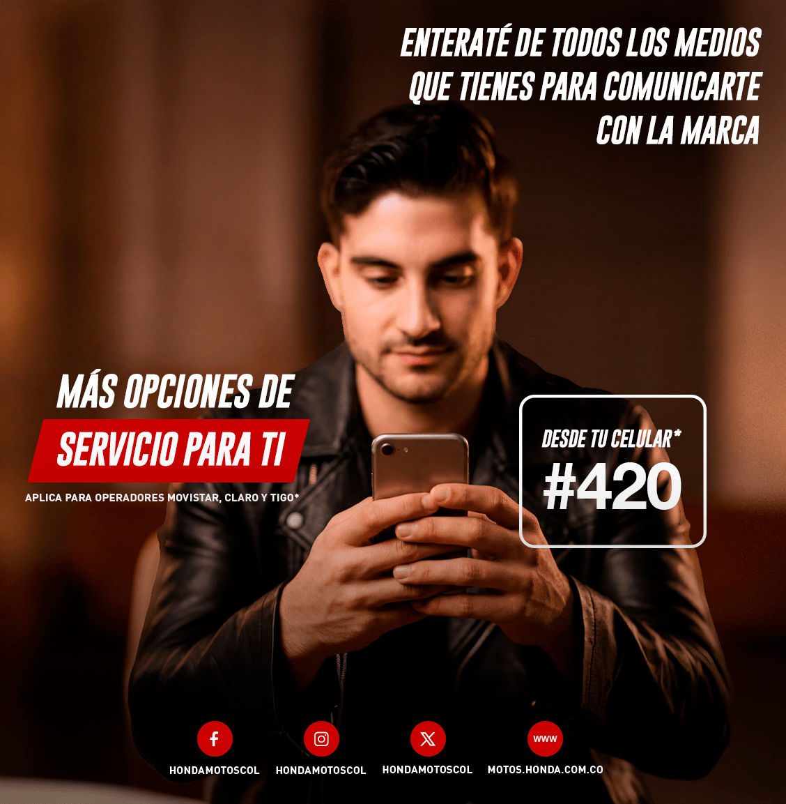 Servicio al cliente Honda Motos