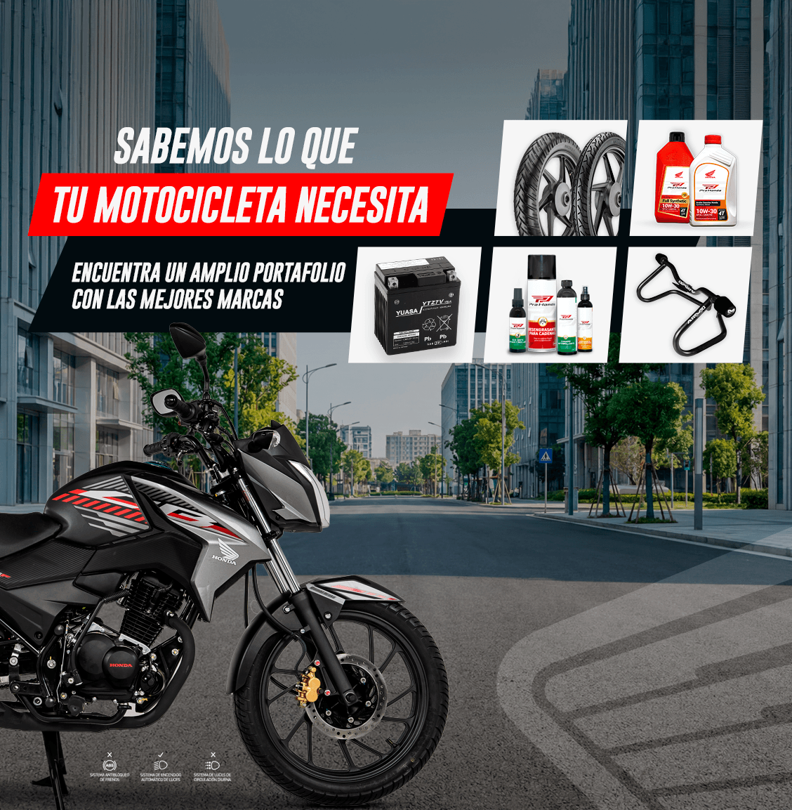 Productos online posventa Honda motocicletas