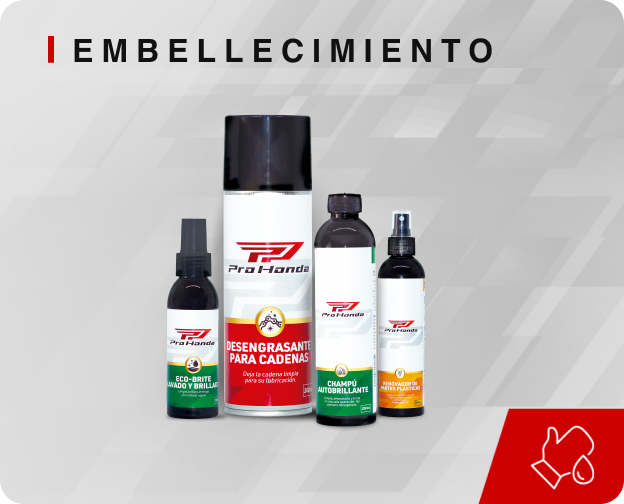 Categor&iacute;a embellecimiento Honda motos